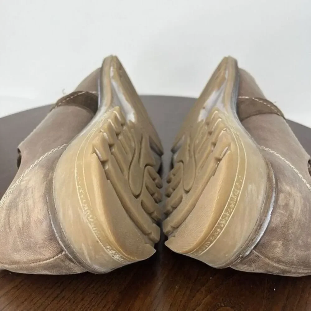 Naot Lindi Shoes Men 46 / 13-13.5 Brown Leather Derby Oxford Plain Toe Lug Dress